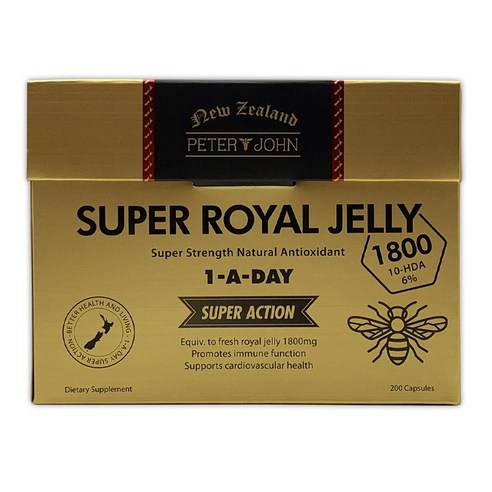 피터앤존 슈퍼 로얄제리 1800 / PETER&JOHN SUPER ROYAL JELLY 1800, 6개, 200정