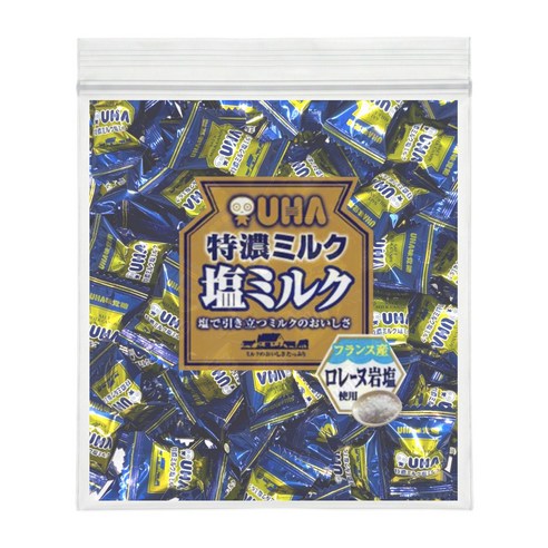 유하미카쿠토 토쿠노 밀크 시오 캔디 대용량 개별포장 50개, 1개, 223g