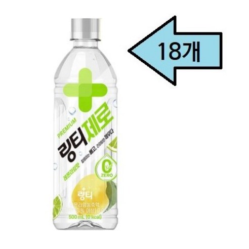 링티제로 레몬, 500ml, 18개