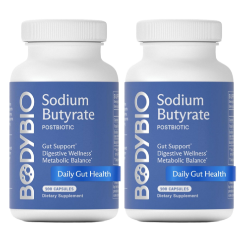 바디바이오 소디움 부티르산 100 캡슐 2팩 Bodybio Sodium Butyrate