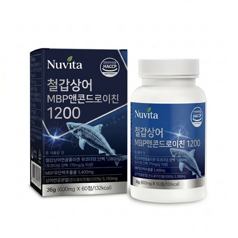뉴비타 MBP 앤 콘드로이친 1200 [15개구매시 포사인 콘드로이친 1200 돼지연골 유래 사은품 증정], 15박스, 60정
