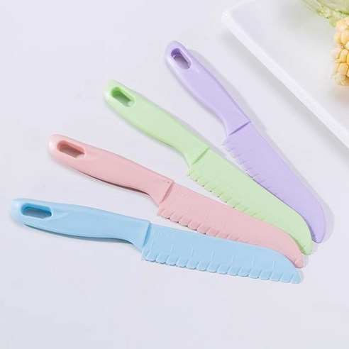 미즈코스 무독성 어린이 안전칼 유아 칼 아동 소꿉놀이 아동칼, 6개, 퍼플