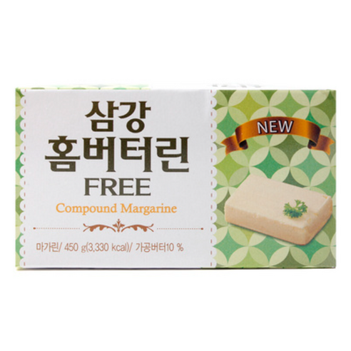 [홈베이킹레시피] 롯데 삼강 홈버터린 FREE, 버터대용, 450g, 2개