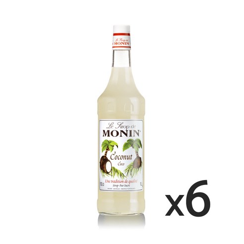 모닌 코코넛 시럽 1000ml, 1L, 6개