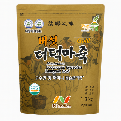 자연의선택 버섯 더덕마죽 골드