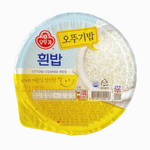오뚜기 흰밥, 210g, 30개