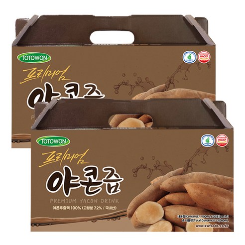 강원식품 프리미엄 야콘즙 100mL 60포 1세트  (할인중)