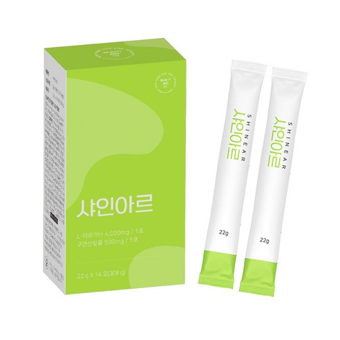 부기케어 에너지부스터 칼륨 아르기닌 샤인아르 4000mg ,1box (14포)
