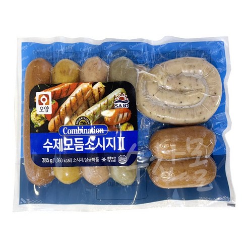 5분마켓 오양 수제 모듬소시지 수제소세지 385g