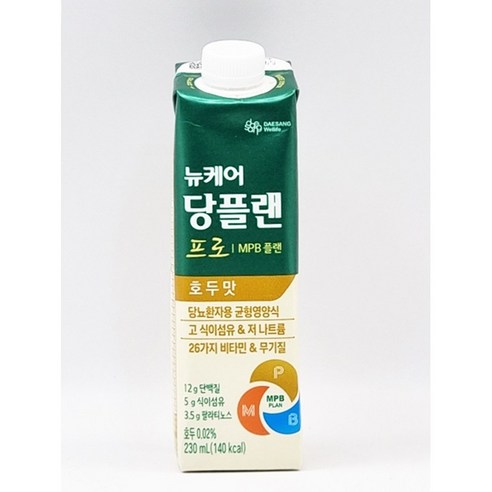 대상웰라이프 뉴케어 당플랜 프로 MPB 플랜 호두맛 230ml 48개