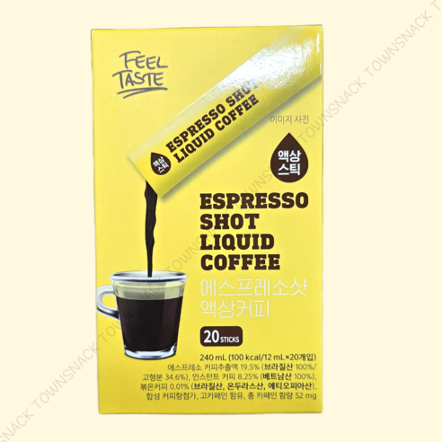 에스프레소 샷 액상 커피 20 스틱 240ml (12ml x 20개입)