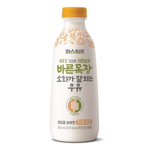 파스퇴르 소화가 잘 되는 우유 750ml 3개, 750ml, 3개