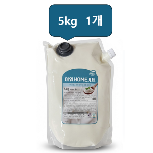 냉장 아워홈 플레인요거트 가당 데어리젠 5kg, 5kg, 1개
