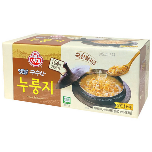 오뚜기 옛날 구수한 누룽지 (), 60g, 18개