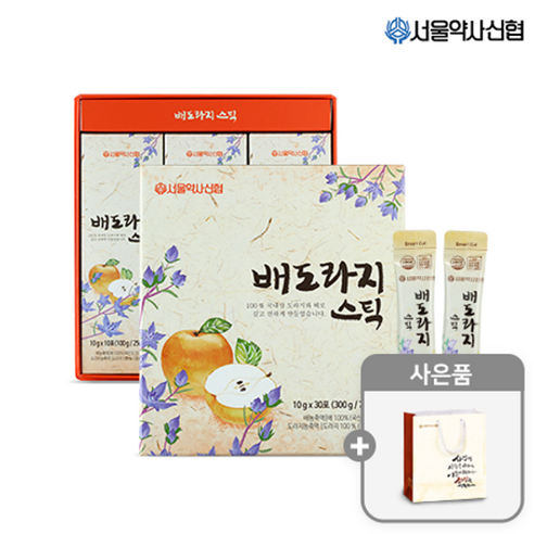[G]서울약사신협 국내산 배도라지 스틱 30포(쇼핑백포함)