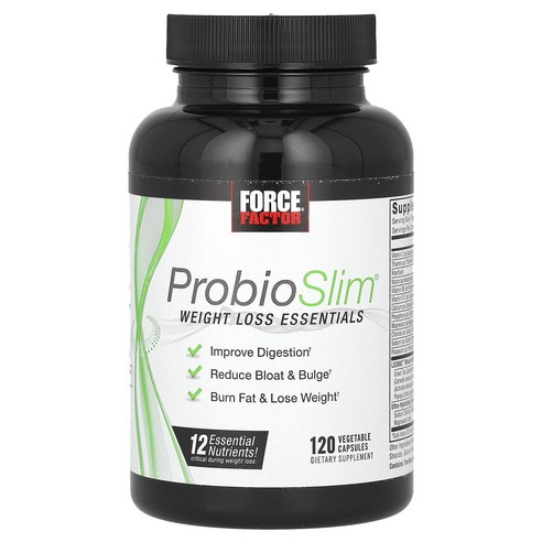 Force Factor ProbioSlim 체중 감량 에센셜스 베지 캡슐 120정