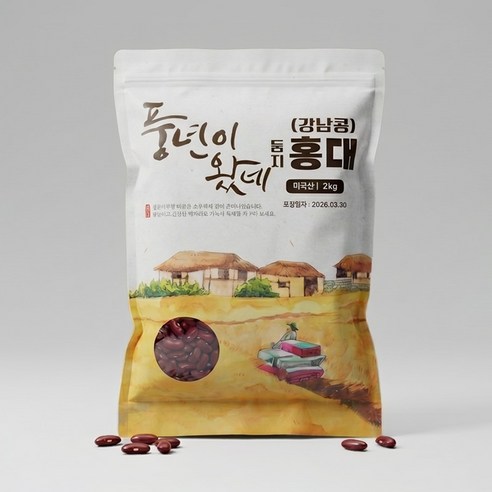 홍대 강낭콩 2k 4kg, 1개, 2kg