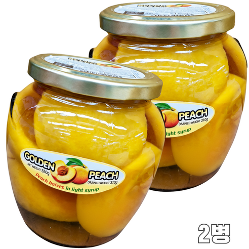 톡이네 그리스 골든피치 그릭복숭아 병조림 지중해 복숭아 통조림