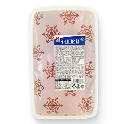 [먹고사는이야기] 사조오양 카나디언 햄 1kg 피자햄