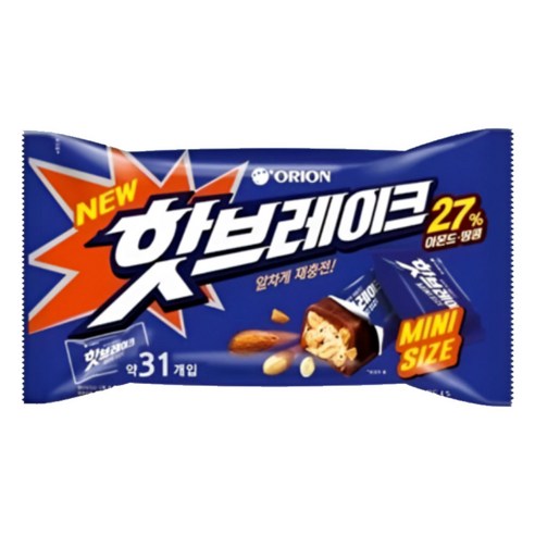 오리온 핫브레이크 미니, 416g, 5개