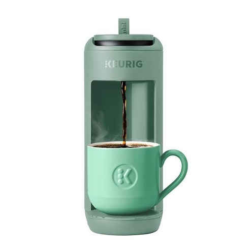 Keurig K-Mini Mate 1인용 K-Cup 포드 커피 메이커, 최대 355ml(12온스) 컵 추출, 작은 공간을 위한 소형 휴대용 커피 머신, 기숙사 및 사무실에 적합