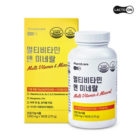 [서울약사신협] 멀티비타민앤미네랄 1500mg 180정 종합영양제