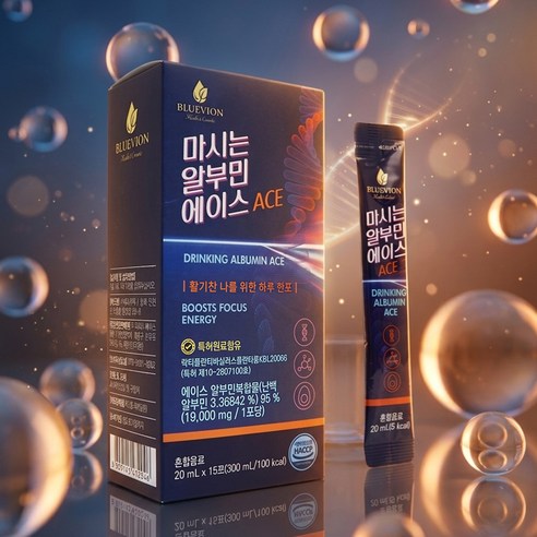 블루비온 마시는알부민 먹는 고함량 난백 알부민 식약처 HACCP인증, 4박스, 300ml
