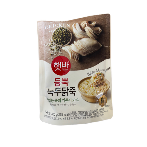 햇반 듬뿍 녹두닭죽