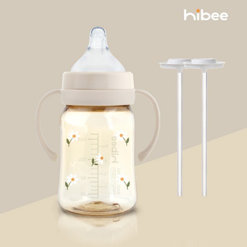 하이비 자기주도젖병 PPSU 170ml 젖병 1P+젖꼭지1P+핸들1P+추타입2p or 간편타입2p, 간편타입2p/데이지샌드/젖꼭지 LL(9개월), 1개, 170ml