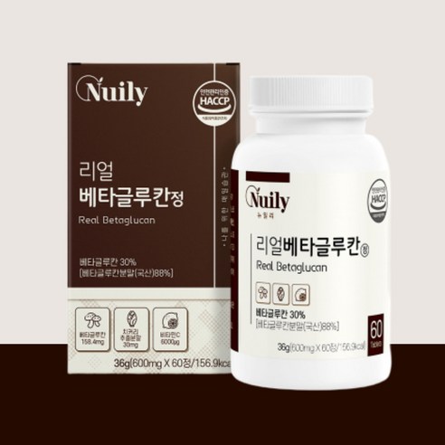 3세대 베타글루칸 효모 버섯 음식 효능 60정