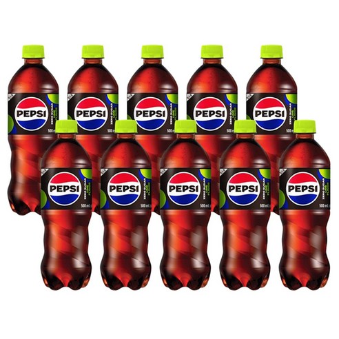 롯데칠성음료 펩시 제로 슈거 라임향, 500ml, 10개