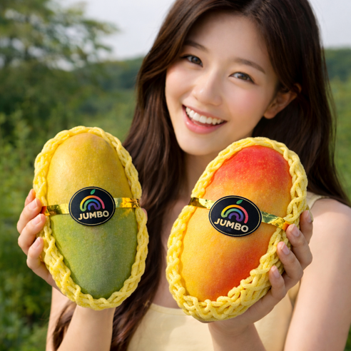 고당도 무지개망고 프리미엄 마하차녹 망고, 1개, 4kg(10-16과내외)