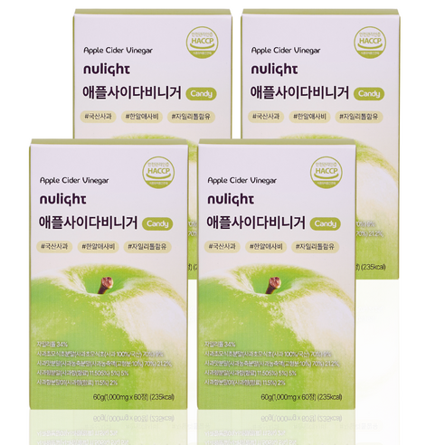 애사비 캔디 다이어트 식욕억제 혈당 관리 애플사이다비니거 식약처 인증 누라이트