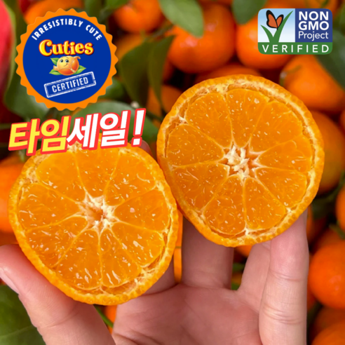 항공수입 찐한당도 큐티스 만다린 미국귤, 1개, (1+1) 500g