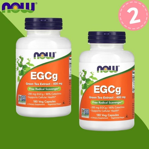 나우푸드 EGCg 녹차 추출물 400mg 베지 캡슐