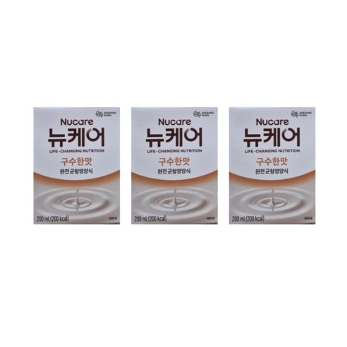 뉴케어 완전균형 영양식 구수한맛 고소한검은깨 200ml 택1 30팩 환자 식사대용 빨대타입 무료배송
