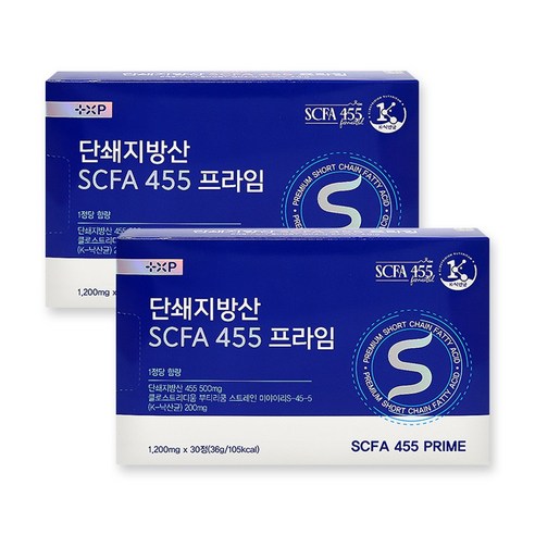 플러스엑스팜 단쇄지방산 SCFA 445 프라임 / 낙산균 유산균, 2개, 30정