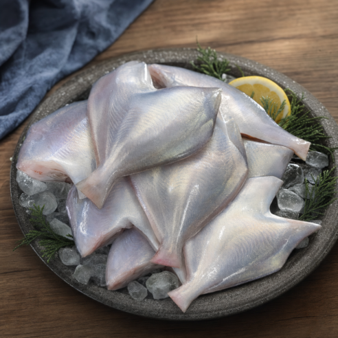 [다정한수산물] 손질 횟감용 국내산 통영 자연산 병어 (와사비 초장 증정), 1개, 500g(6-9미)