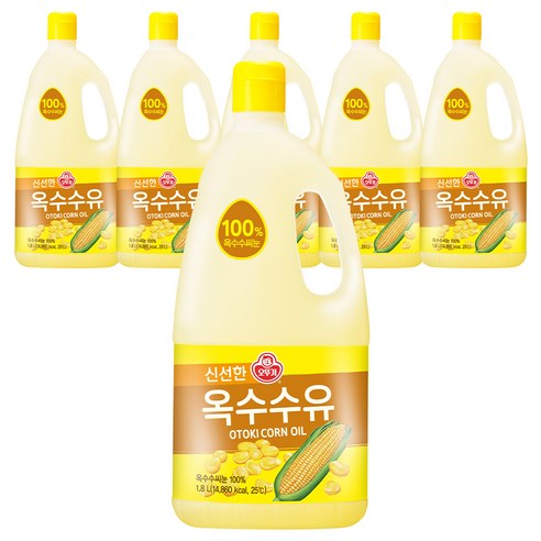 오뚜기 옥수수유, 6개, 1.8L