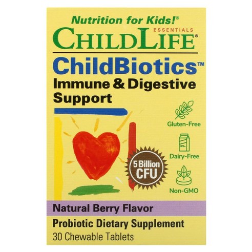 차일드라이프 Immune Digestive Support 베리맛 50억 CFU 츄어블 30정