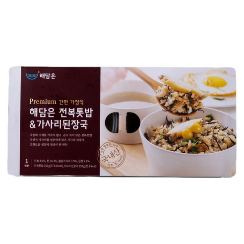 [국내산] 해담은 전복톳밥 가사리된장국