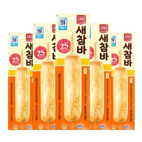 사조 대림 튀긴 새참바 70g x 5개 / 핫바 어묵바
