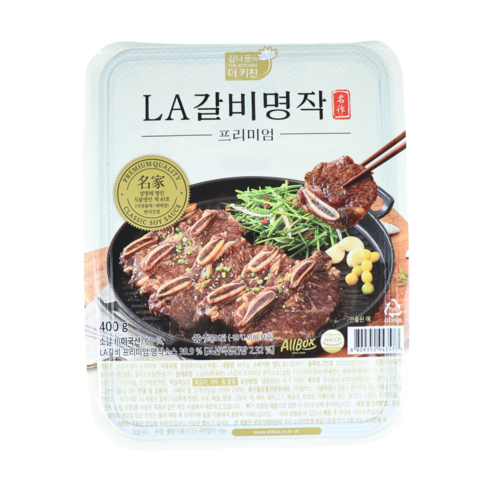 김나운 LA갈비 명작 프리미엄 400g x 3팩 (총 1.2kg)