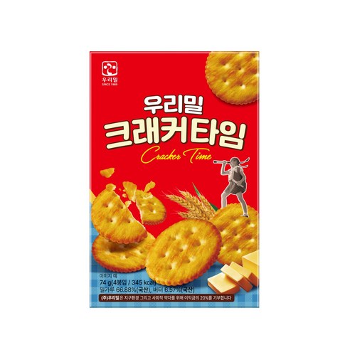 우리밀 크래커 타임 18.5g x 4p