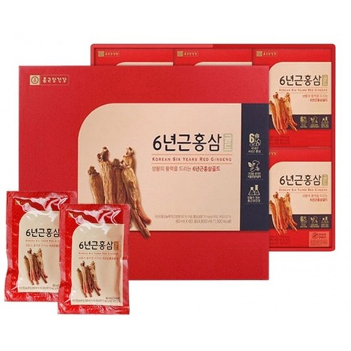 종근당건강 6년근 홍삼농축액 진액 진세노사이드 고함량 rg1 rb1 사포닌 효삼 면역 음식 영양제 부모님 명절 홍삼선물세트