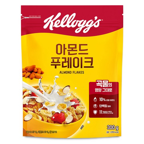 켈로그 아몬드 푸레이크, 300g, 24개