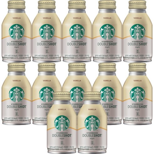 스타벅스 더블샷 바닐라 라떼 커피 스벅 캔커피 음료 코스트코, 275ml, 12개