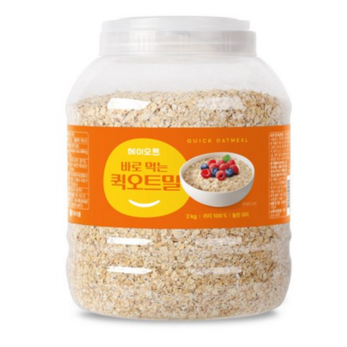 헤이오트 바로 먹는 퀵오트밀 2kg PET(캐나다산)