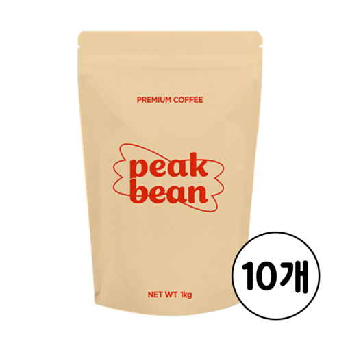 피크빈 고소한 가나 블렌드 커피 원두 홀빈, 10개, 1kg, 홀빈(분쇄안함)