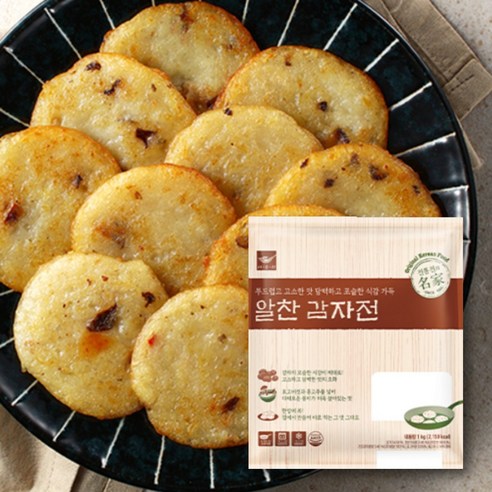 사옹원 알찬감자전 1kg 1봉 30g 34개입